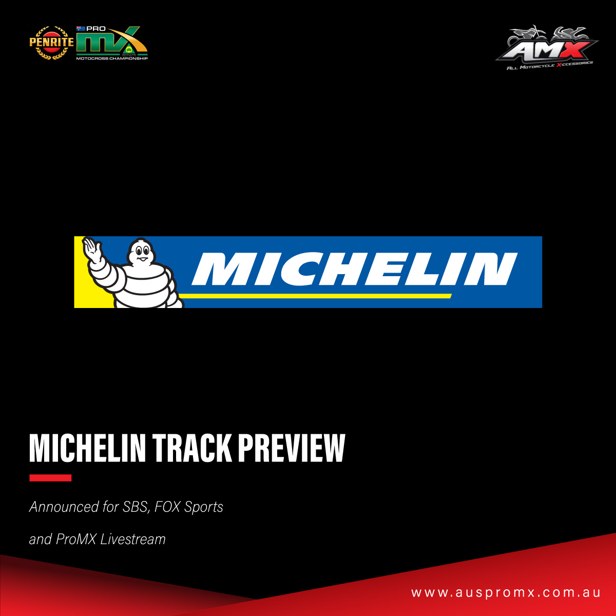 Michelin Track Preview Announced For SBS, FOX Sports and ProMX Live Stream Coverage